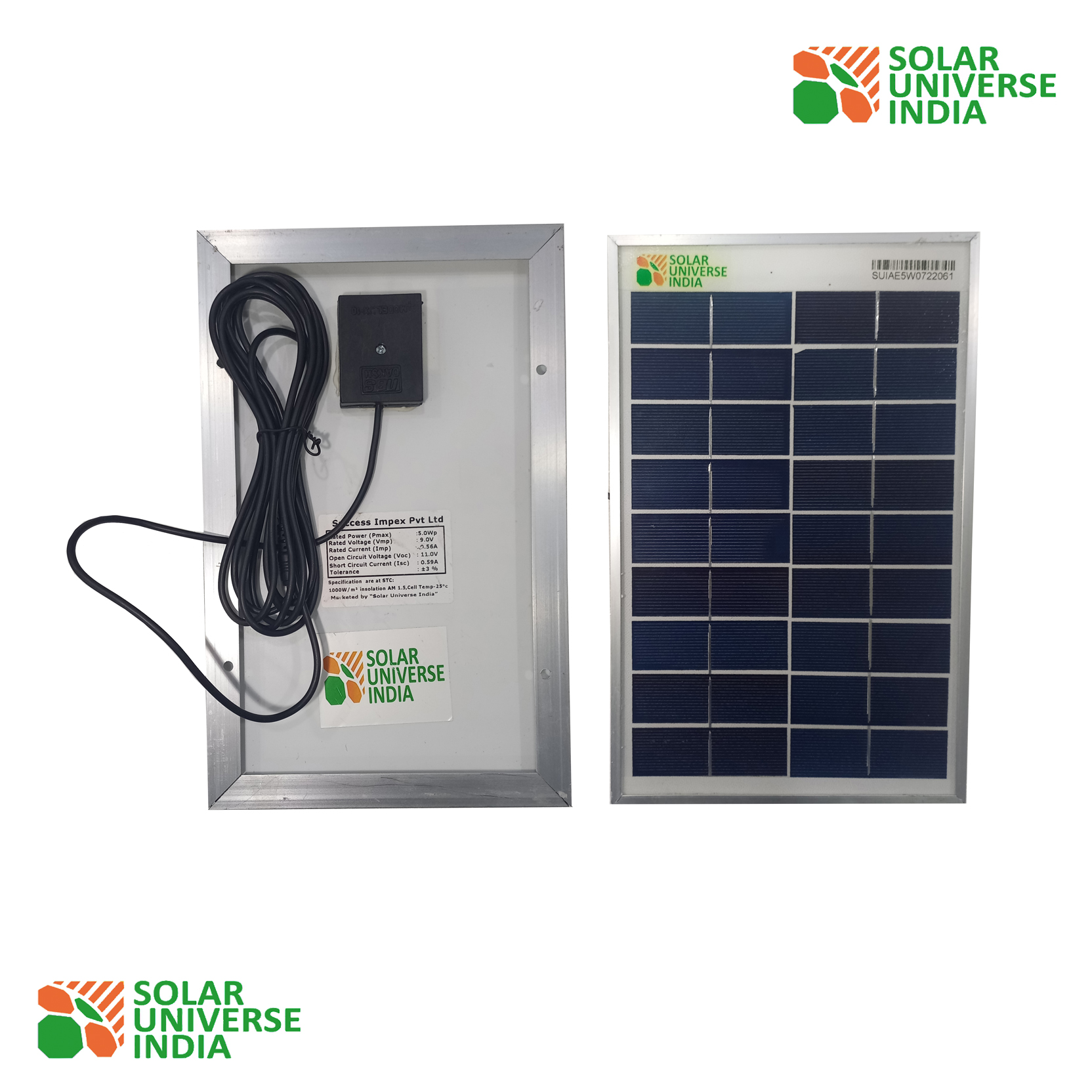 Home Lighting System with 2 LED bulbs Battery Solar Panel Digital Discom