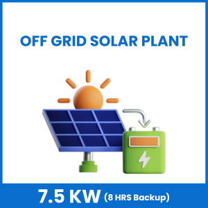 7.5 kW Off-Grid Solar Kit (8HRS Backup)